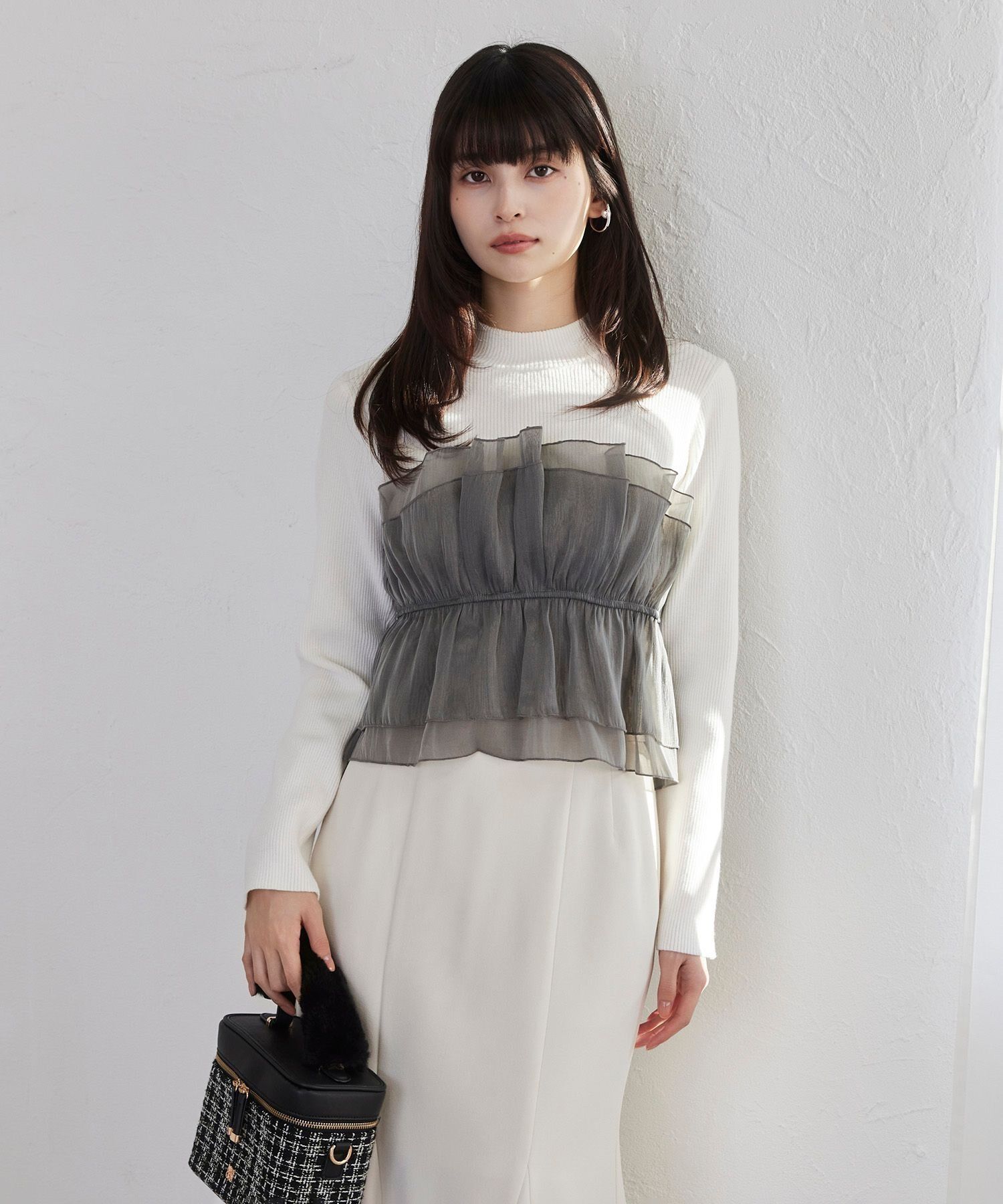 VIS「ビスチェドッキングニットプルオーバー/セットアップ対応」|ニット・セーター|