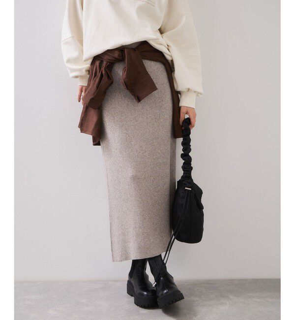 VIS「リブニットスカート/セットアップ対応」|スカート|