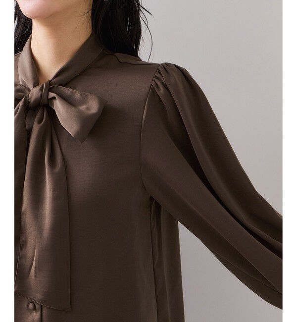 VIS「サテンボウタイブラウス」|シャツ・ブラウス|