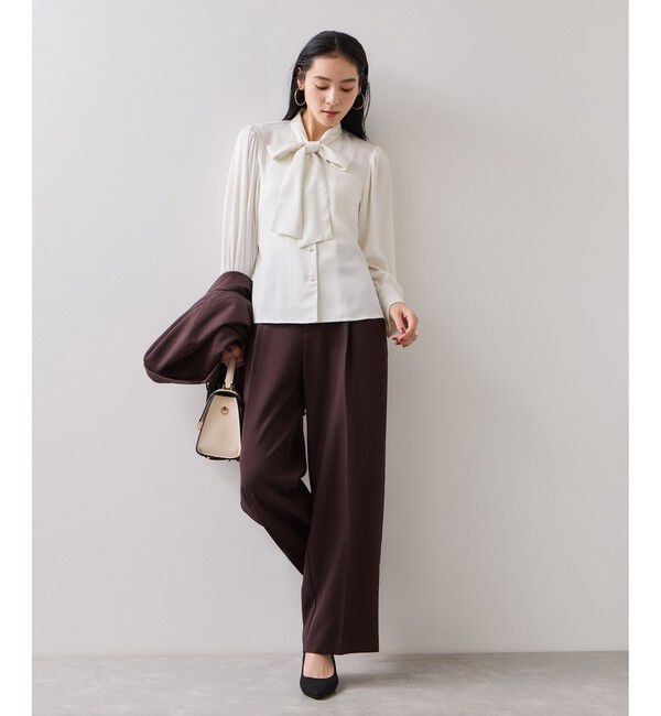 VIS「サテンボウタイブラウス」|シャツ・ブラウス|