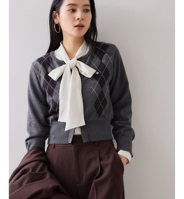 VIS「サテンボウタイブラウス」|シャツ・ブラウス|