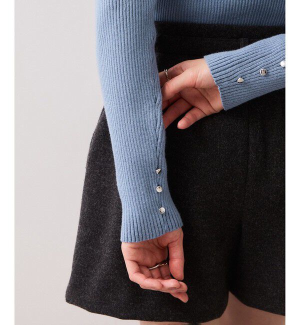 VIS「【美得】スクエアネックニットプルオーバー」|ニット・セーター|