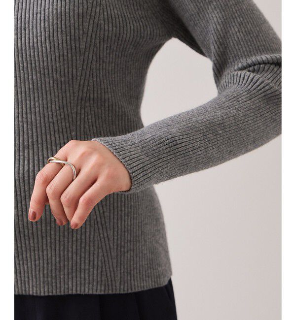 VIS「【美得】スクエアネックニットプルオーバー」|ニット・セーター|