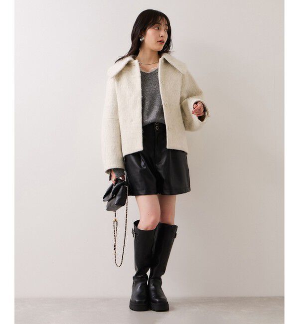 VIS「Vネックレースニットプルオーバー」|ニット・セーター|