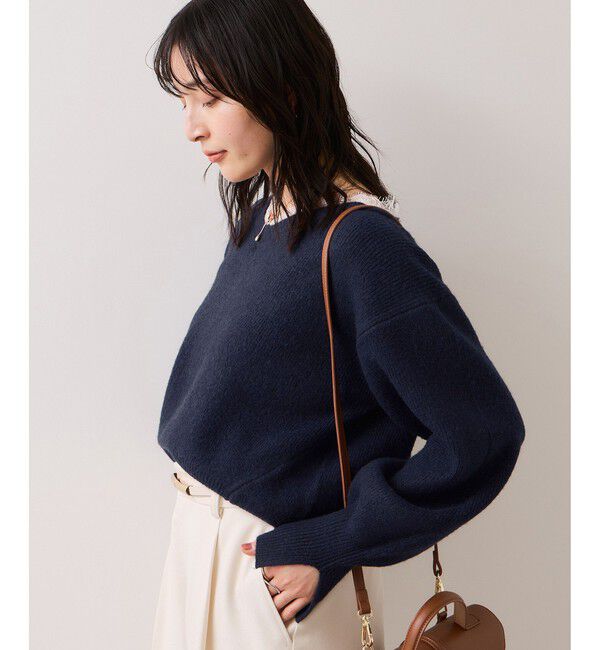 VIS「Vネックレースニットプルオーバー」|ニット・セーター|