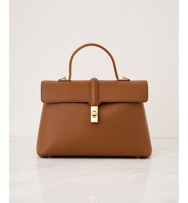 VIS「ひねり金具ワンハンドルバッグ/2WAY,軽量」|ハンドバッグ|キャメル(25)