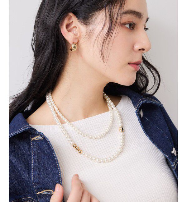 VIS「2WAYロングパールネックレス」|ネックレス|ホワイト(10)