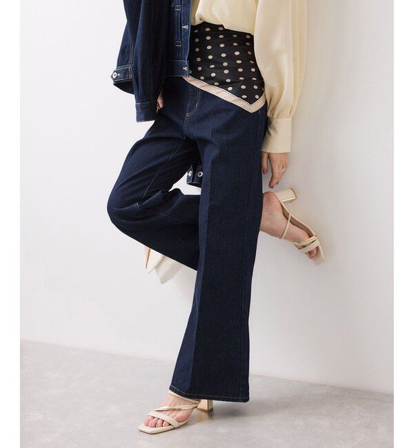 VIS「フレアシルエットデニムパンツ」|デニム|