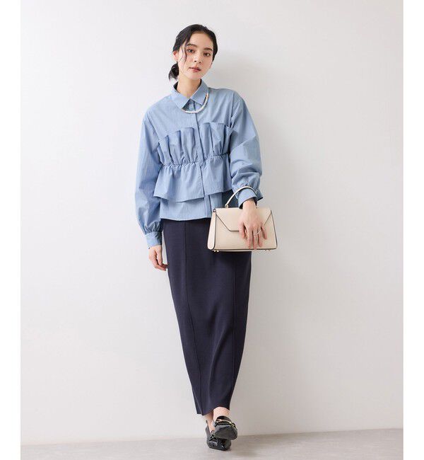 VIS「ビスチェドッキングシャツ/イージーケア」|シャツ・ブラウス|