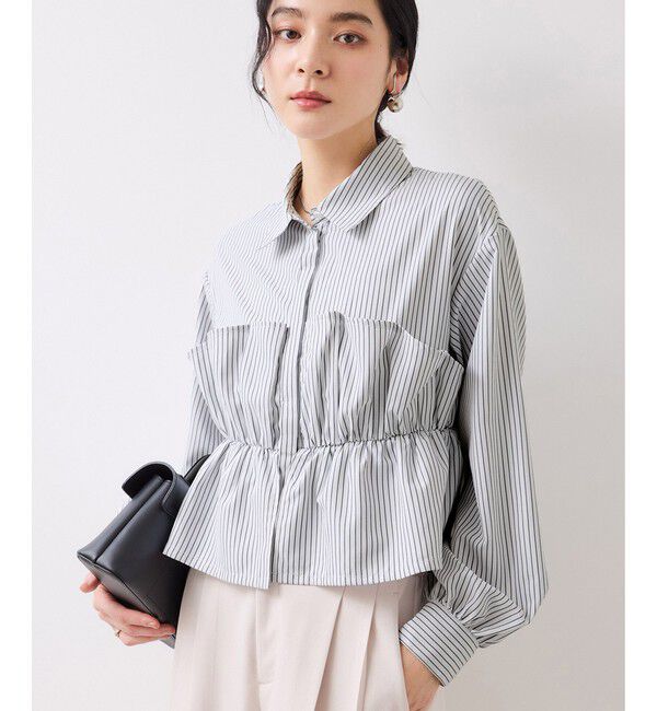 VIS「ビスチェドッキングシャツ/イージーケア」|シャツ・ブラウス|