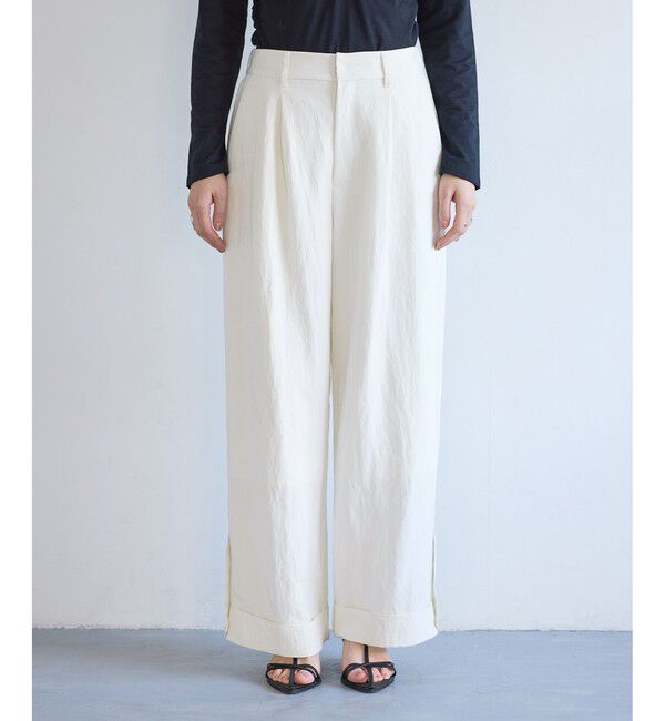 VIS「エアタンロールアップパンツ/イージーケア・防シワ」|チノ|