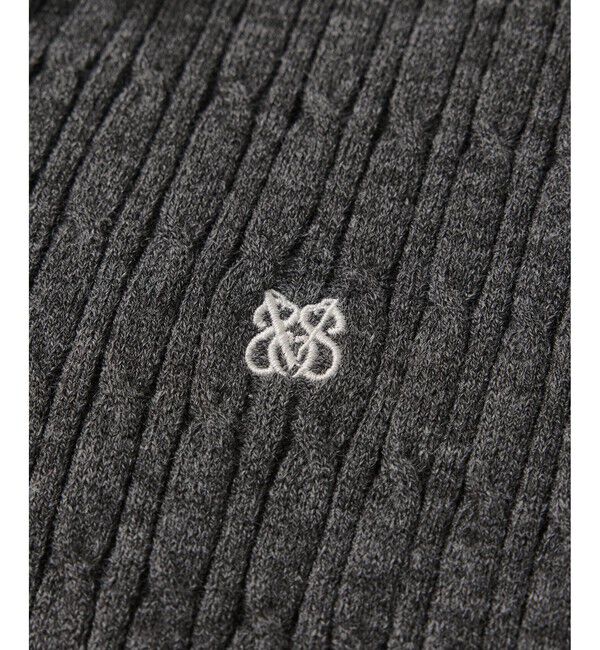 VIS「ポロ衿ケーブルカーディガン」|カーディガン|