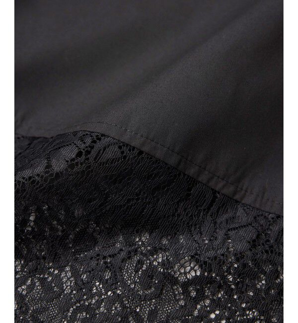 VIS「裾レースドッキングシャツ」|シャツ・ブラウス|