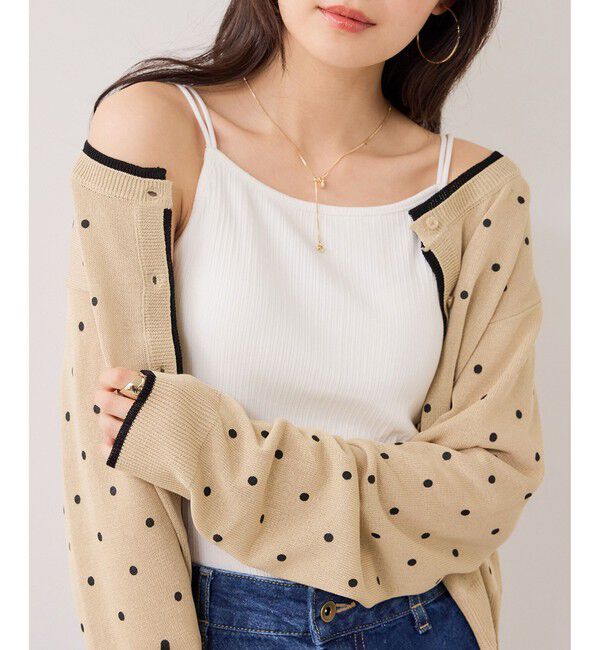 VIS「カップ付きアメスリキャミソール/着丈が選べる」|キャミソール|