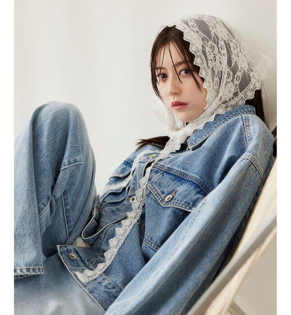 VIS「三角レーススカーフ」|バンダナ・スカーフ|