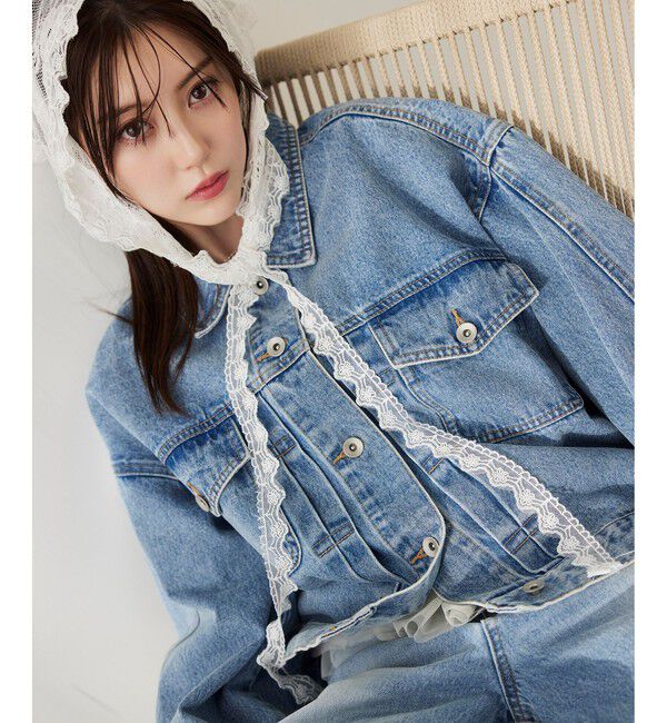 VIS「三角レーススカーフ」|バンダナ・スカーフ|