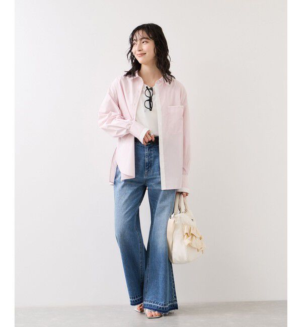 VIS「ウエストリボンシャツ/イージーケア・WEB限定カラー」|シャツ・ブラウス|