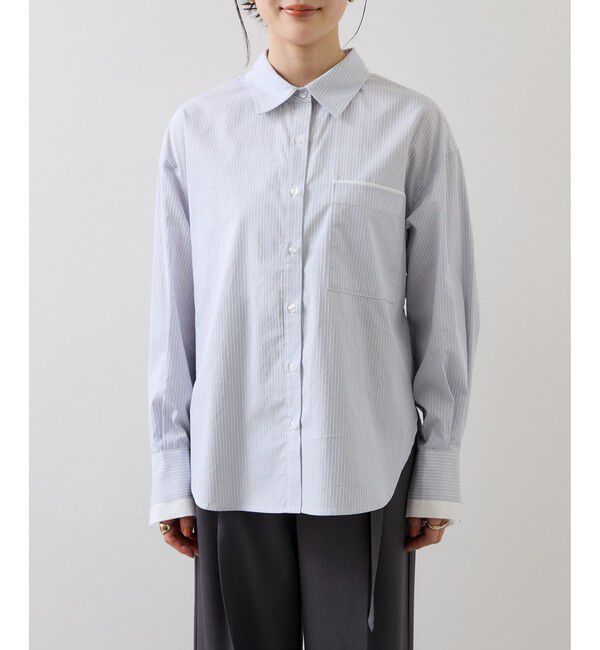 VIS「ウエストリボンシャツ/イージーケア・WEB限定カラー」|シャツ・ブラウス|