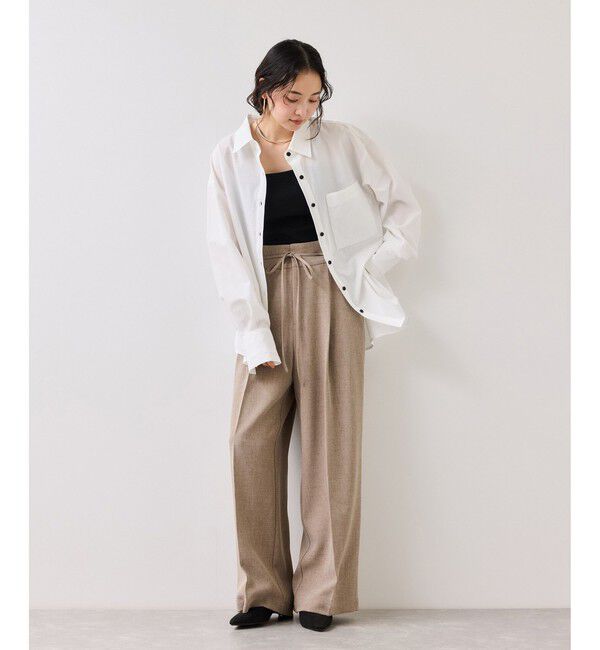 VIS「ウエストリボンシャツ/イージーケア・WEB限定カラー」|シャツ・ブラウス|