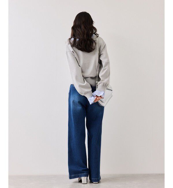 VIS「フリルドッキングニットプルオーバー」|ニット・セーター|