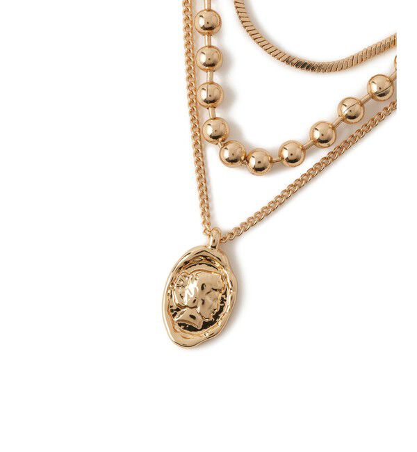 VIS「ダブルチェーンコインネックレス」|ネックレス|