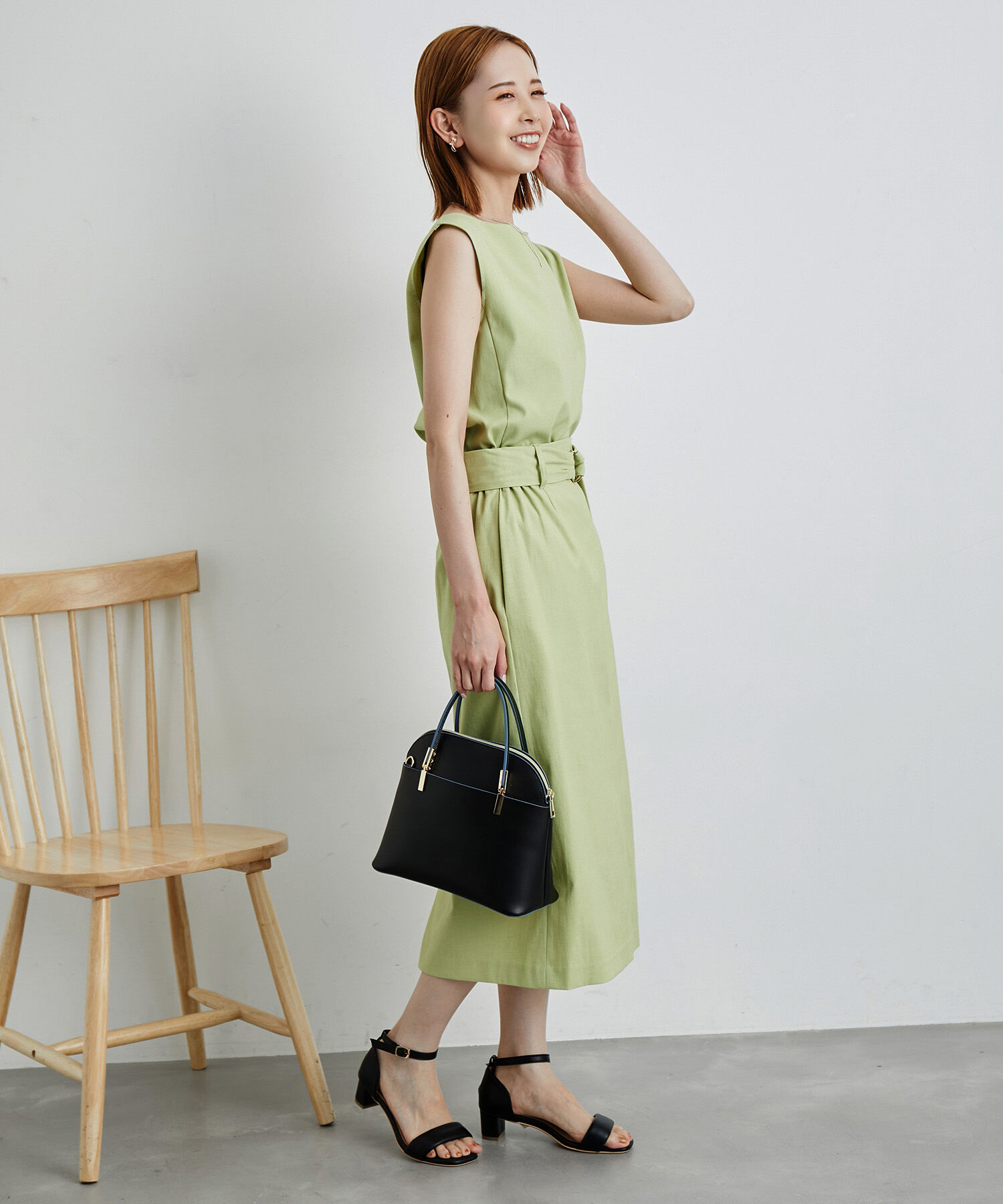 Rope&rsquo;Picnic「洗える/2WAY・セットアップ対応/ウエストベルトストレートスカート」|スカート|