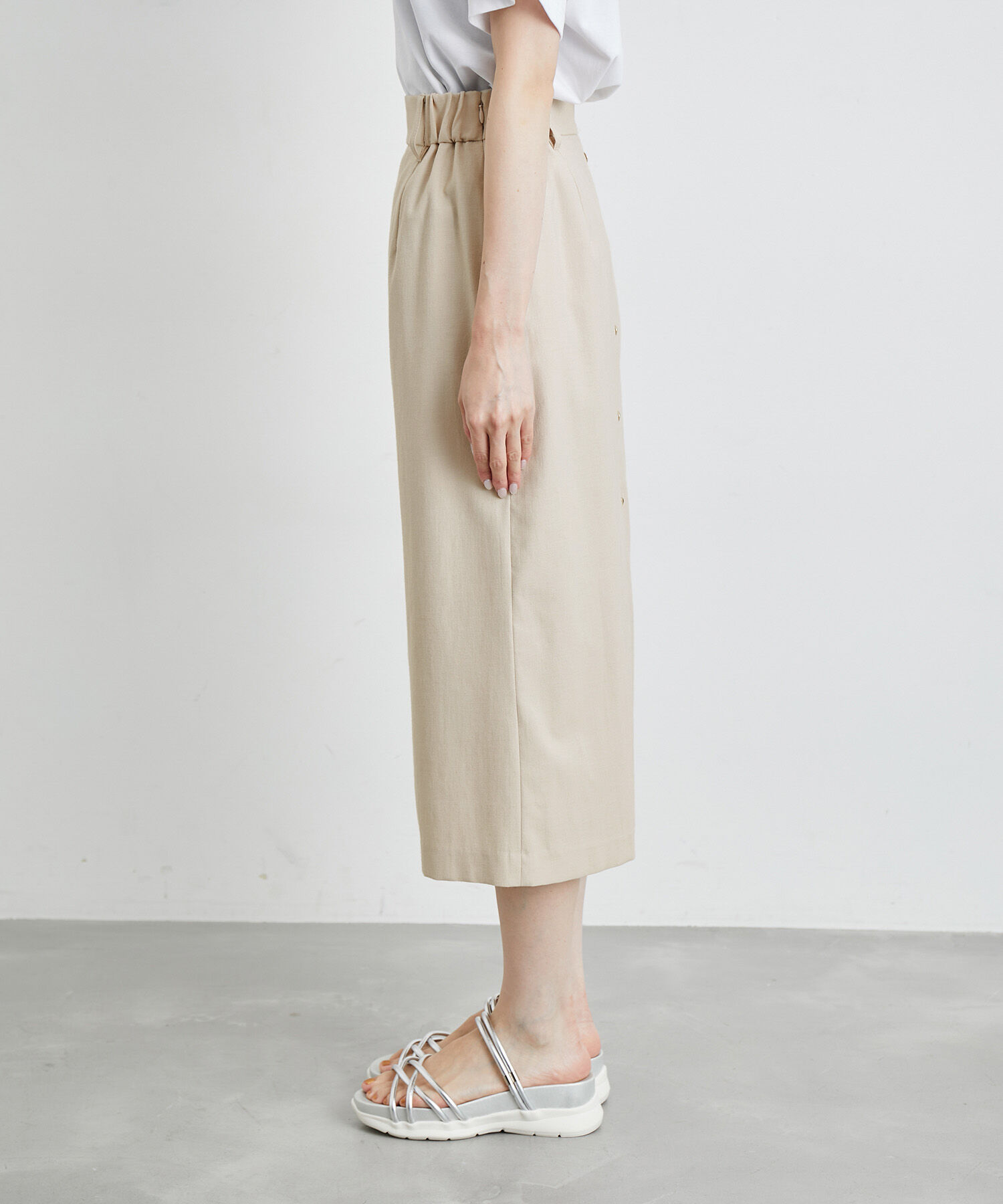 Rope&rsquo;Picnic「洗える/2WAY・セットアップ対応/ウエストベルトストレートスカート」|スカート|