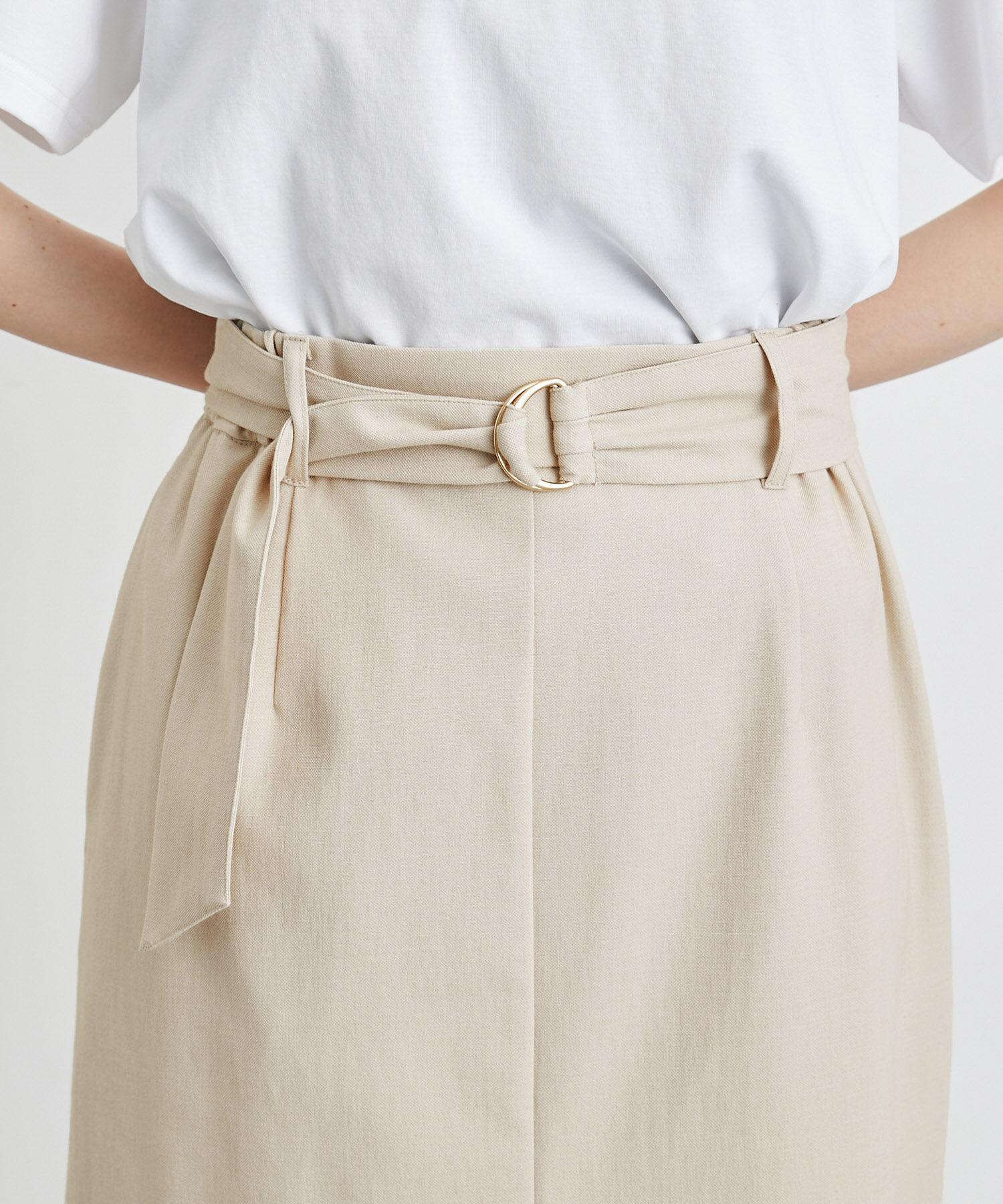 Rope&rsquo;Picnic「洗える/2WAY・セットアップ対応/ウエストベルトストレートスカート」|スカート|