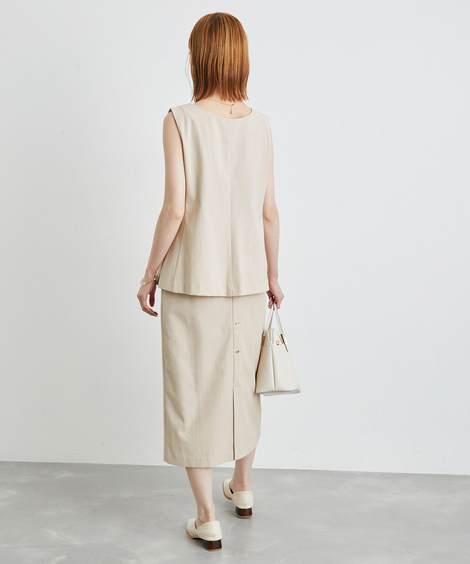 Rope&rsquo;Picnic「洗える/2WAY・セットアップ対応/ウエストベルトストレートスカート」|スカート|