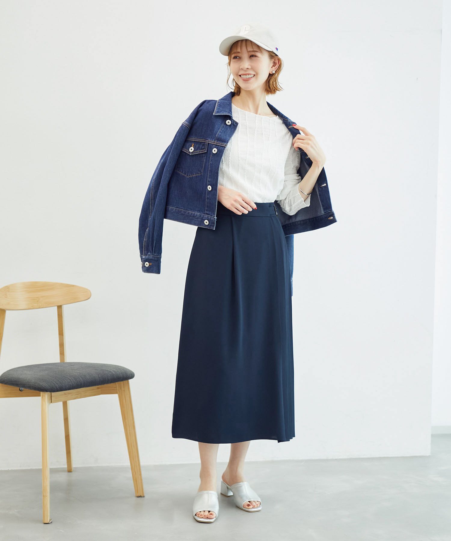 Rope&rsquo;Picnic「プリーツ切り替えスカート」|スカート|