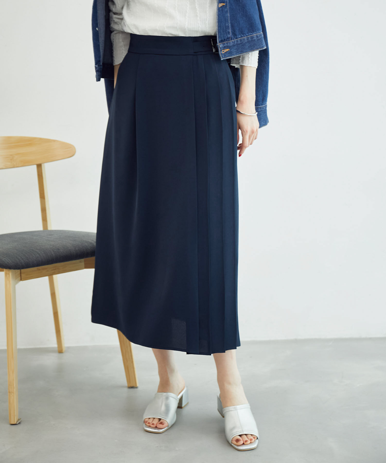 Rope&rsquo;Picnic「プリーツ切り替えスカート」|スカート|