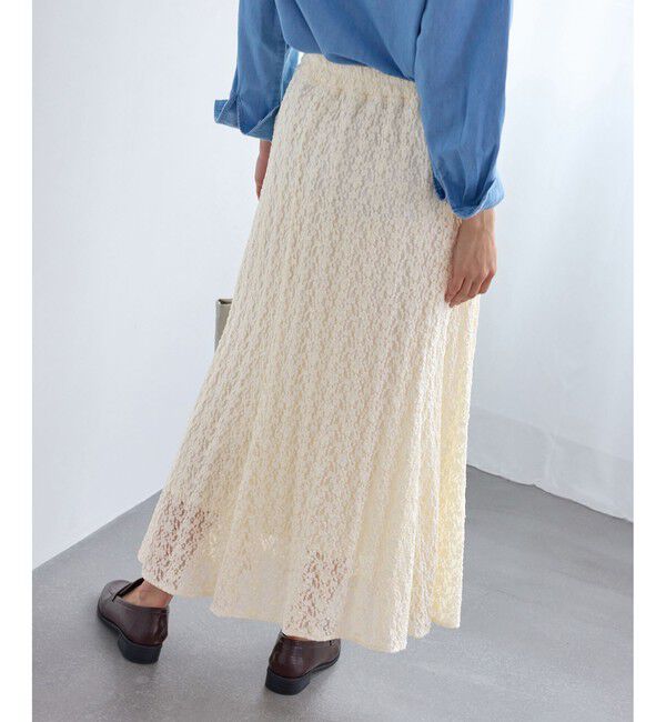Rope&rsquo;Picnic「レースマーメイドスカート」|スカート|
