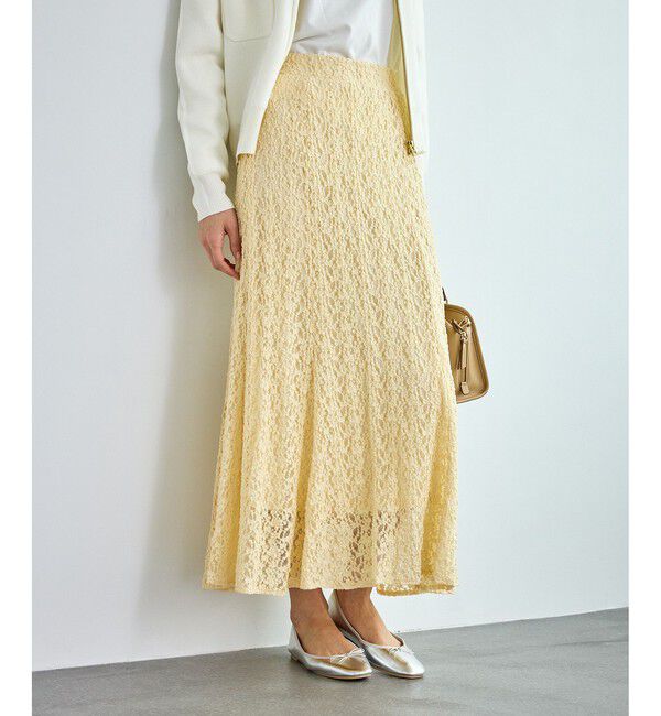 Rope&rsquo;Picnic「レースマーメイドスカート」|スカート|クリーム系(85)