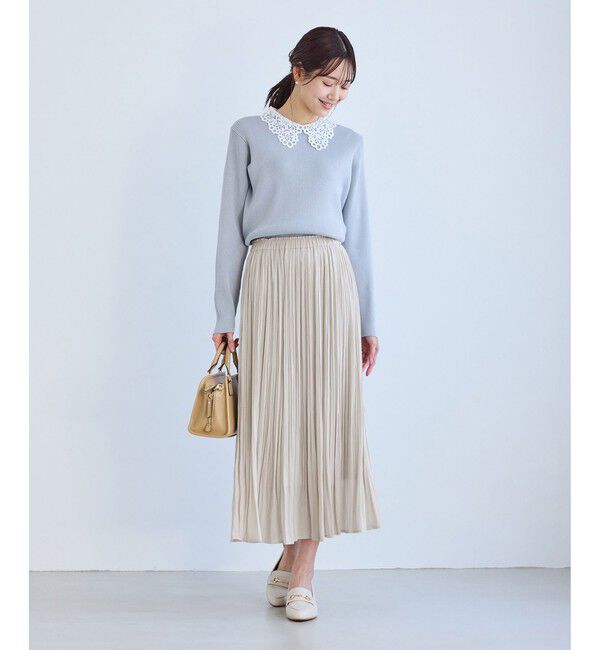 Rope&rsquo;Picnic「着丈が選べるエアリープリーツスカート」|スカート|