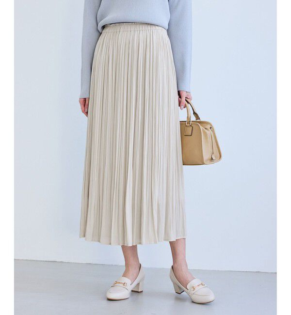 Rope&rsquo;Picnic「着丈が選べるエアリープリーツスカート」|スカート|