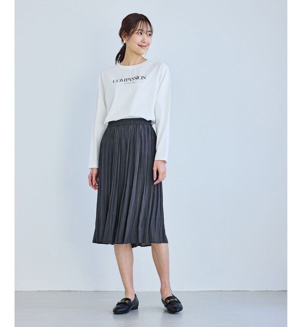 Rope&rsquo;Picnic「着丈が選べるエアリープリーツスカート」|スカート|