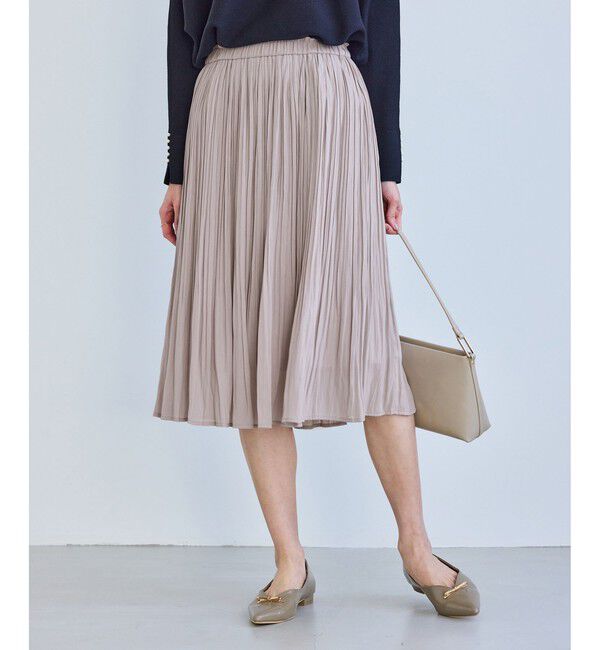 Rope&rsquo;Picnic「着丈が選べるエアリープリーツスカート」|スカート|