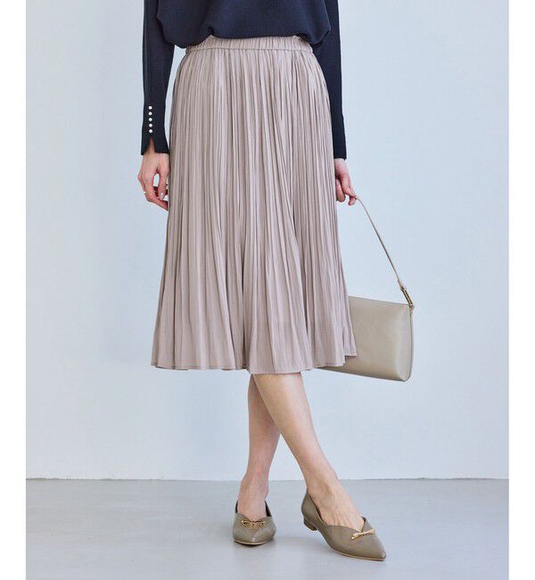 Rope&rsquo;Picnic「着丈が選べるエアリープリーツスカート」|スカート|