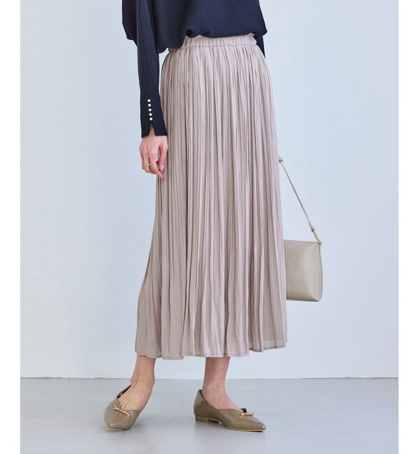 Rope&rsquo;Picnic「着丈が選べるエアリープリーツスカート」|スカート|