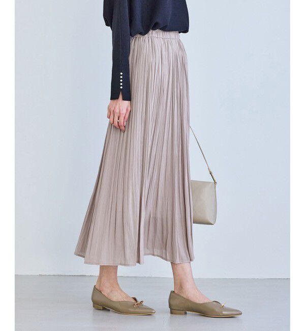 Rope&rsquo;Picnic「着丈が選べるエアリープリーツスカート」|スカート|