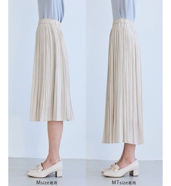 Rope&rsquo;Picnic「着丈が選べるエアリープリーツスカート」|スカート|