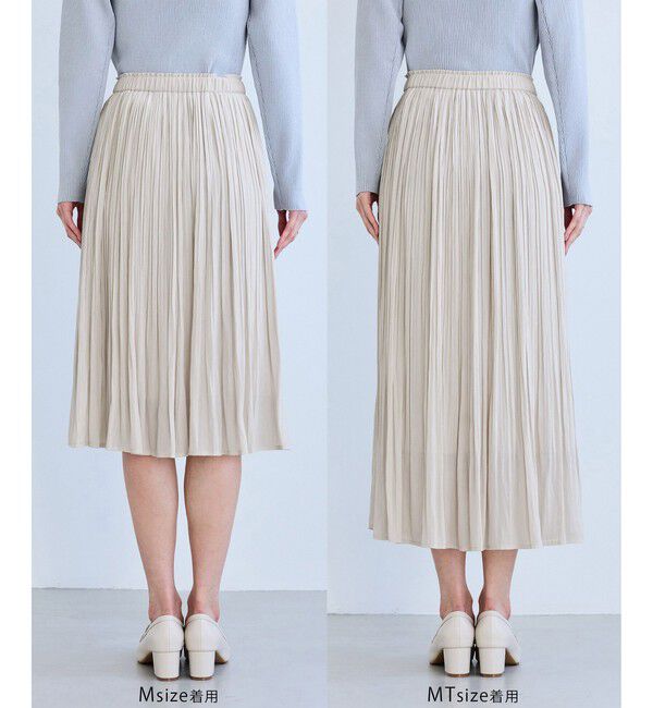 Rope&rsquo;Picnic「着丈が選べるエアリープリーツスカート」|スカート|