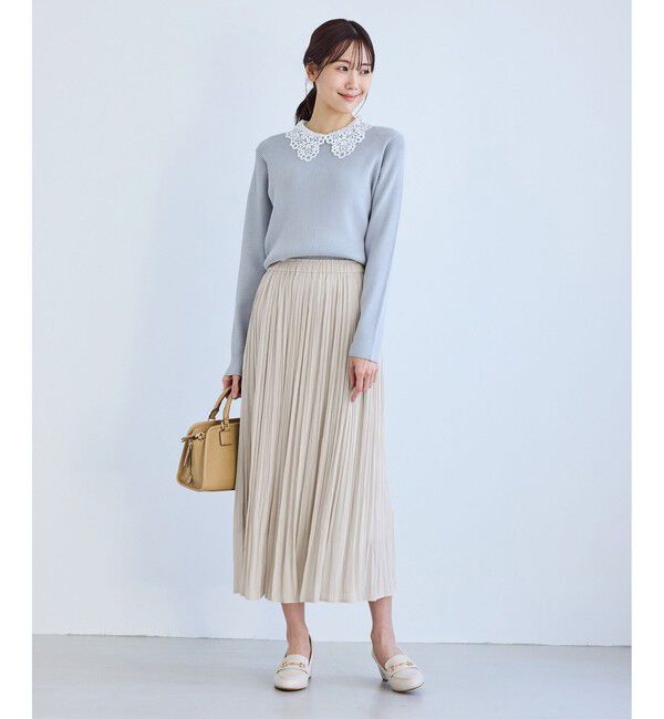 Rope&rsquo;Picnic「着丈が選べるエアリープリーツスカート」|スカート|