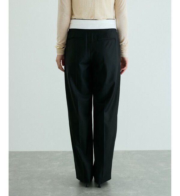 ADAM ET ROPE'「ミニスカートレイヤードスラックス」|スラックス|