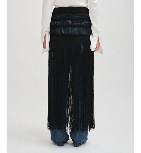 ADAM ET ROPE'「フリンジニットスカート」|スカート|