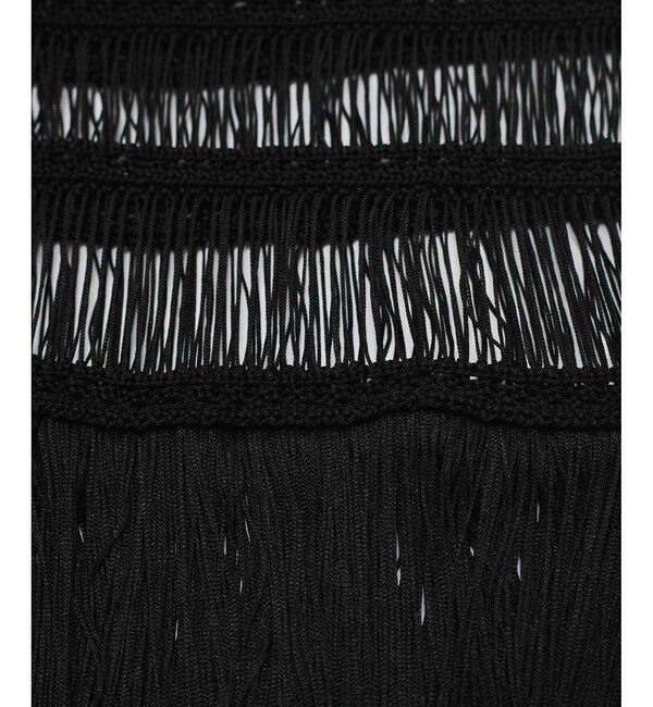 ADAM ET ROPE'「フリンジニットスカート」|スカート|