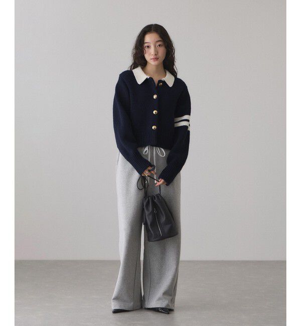 WEB限定】ポロニットカーディガン（ADAM ET ROPE'）｜ルミネの