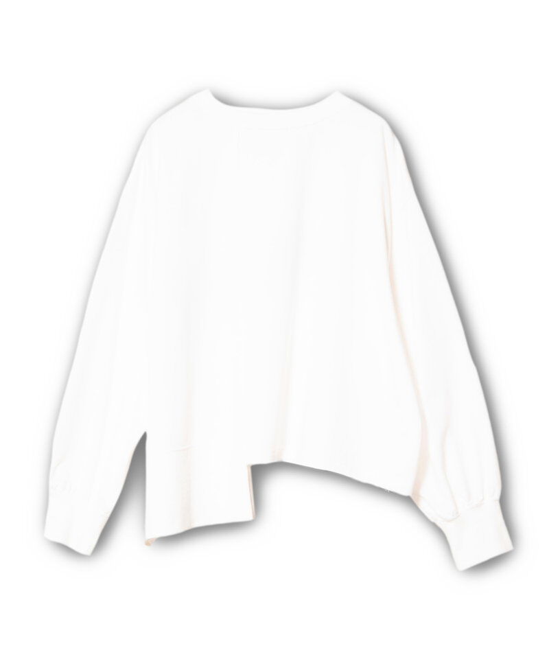  「箔プリント切替プルオーバー」|Tシャツ・カットソー|