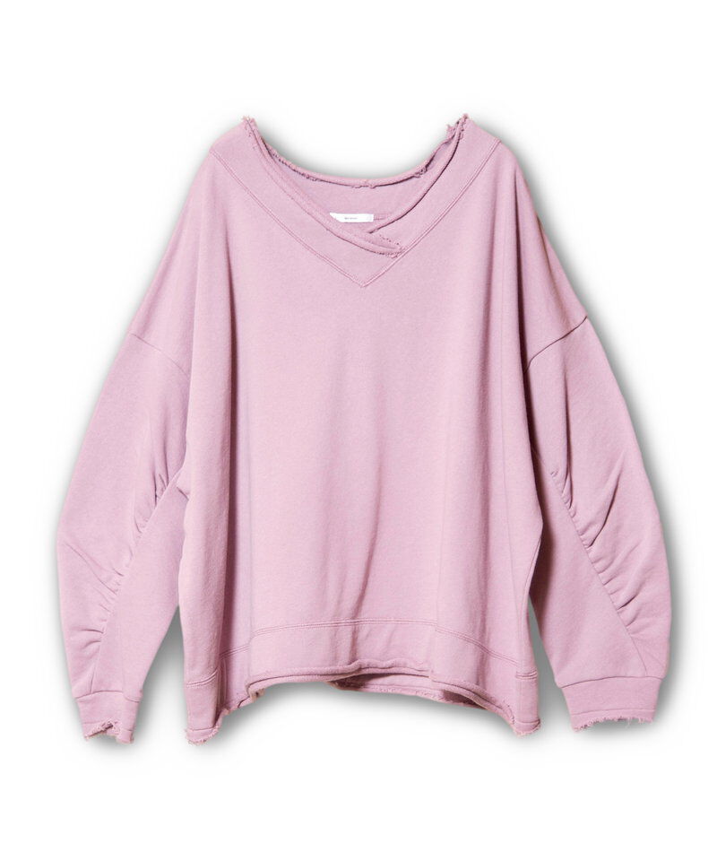  「裏毛Vネックプルオーバー」|Tシャツ・カットソー|