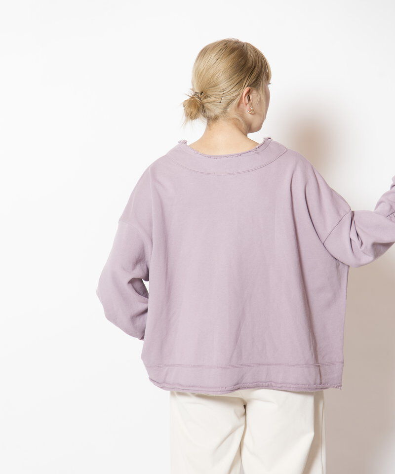  「裏毛Vネックプルオーバー」|Tシャツ・カットソー|